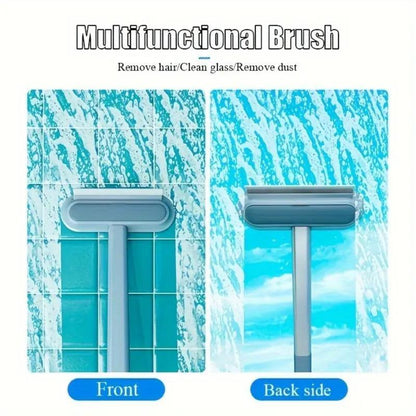 Washable Grooming Tool Forfurniture,Extra-Long Handle, Reusable Pet Hair Remover Brush Multi,Functional Lint Cleaner for Cat&Dog Hair, Clothes, Bedding,Carpets &Window Screens,Sofa.